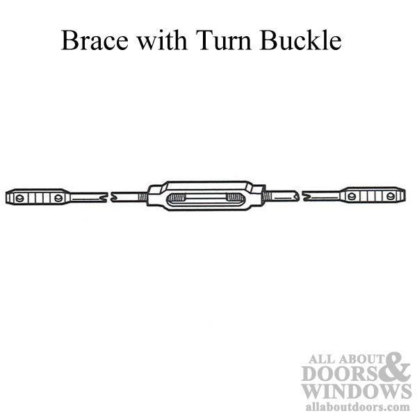 Screen Door Brace with Turn Buckle - Screen Door Brace with Turn Buckle
