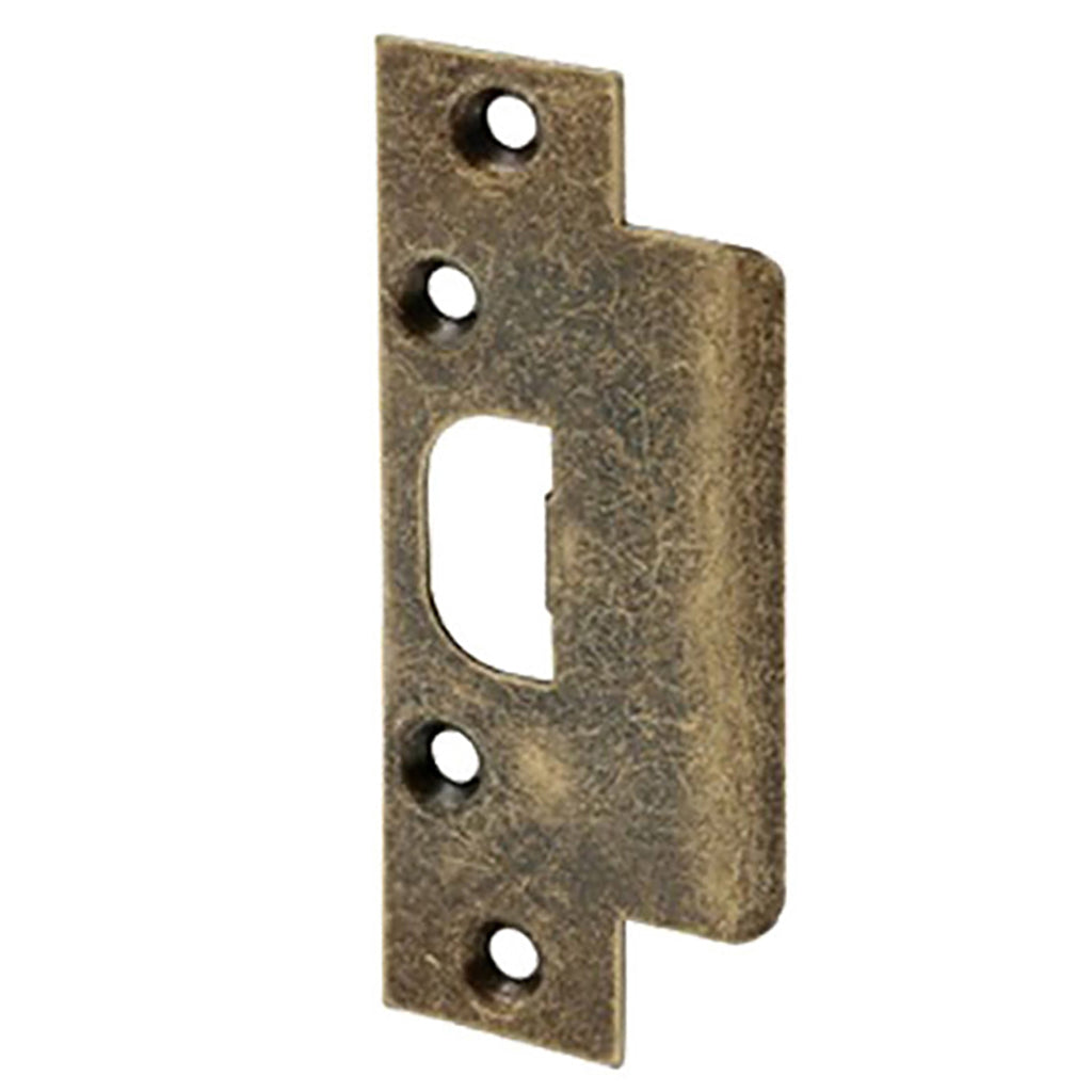 Strike, Deadlatch High Security, 4-1/8 inch (Antique Brass) - Strike, Deadlatch High Security, 4-1/8 inch (Antique Brass)