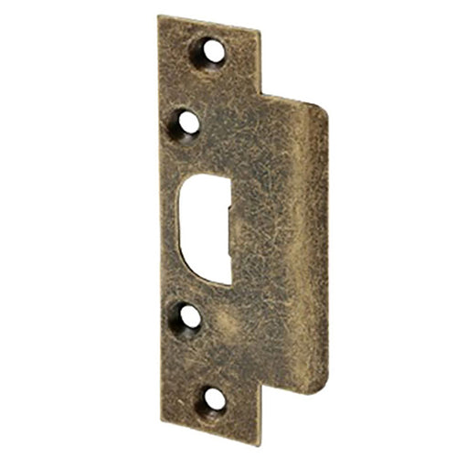 Strike, Deadlatch High Security, 4-1/8 inch (Antique Brass) - Strike, Deadlatch High Security, 4-1/8 inch (Antique Brass)