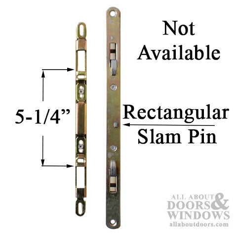 2-point Double Hook Sliding door lock, Square Slam Pin - Not Available - 2-point Double Hook Sliding door lock, Square Slam Pin - Not Available