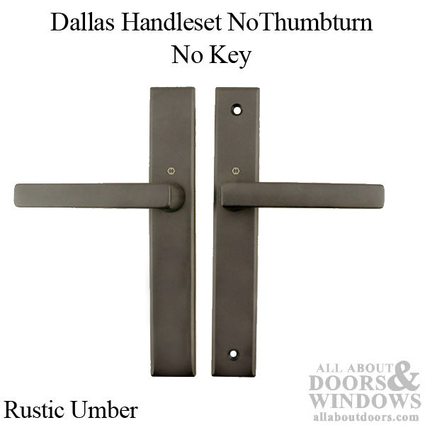 Dallas Contemporary Lever Handle, Fixed Dummy Pair, M1643 / 2161N Set - Rustic Umber - Dallas Contemporary Lever Handle, Fixed Dummy Pair, M1643 / 2161N Set - Rustic Umber