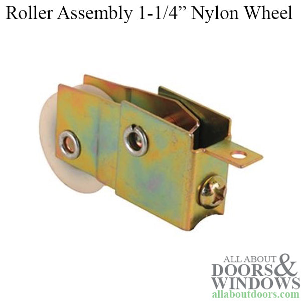 1-1/4  Nylon wheel, Roller Assembly - 1-1/4  Nylon wheel, Roller Assembly