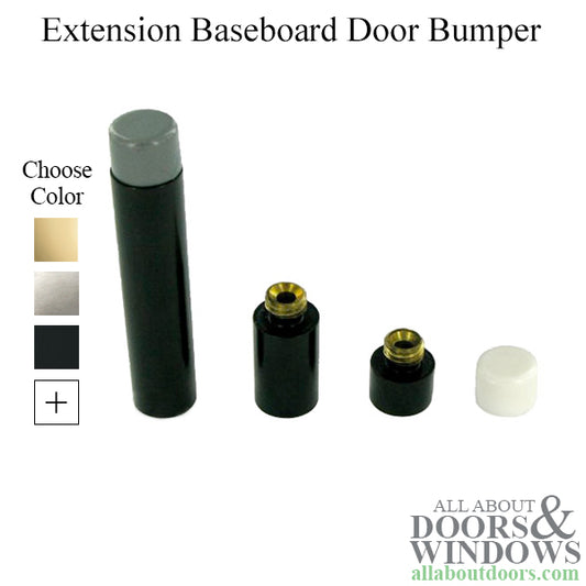 4-1/2" Maximum Extension Door Bumper - Choose Finish