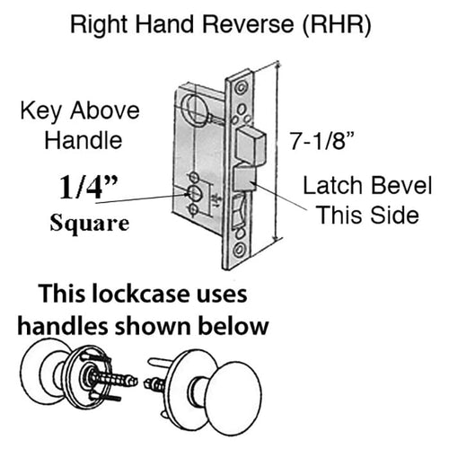Marks 90 Series Mortise Lock Case Left Hand Mortise Lock Right Hand Reverse Mortise Lock - Marks 90 Series Mortise Lock Case Left Hand Mortise Lock Right Hand Reverse Mortise Lock