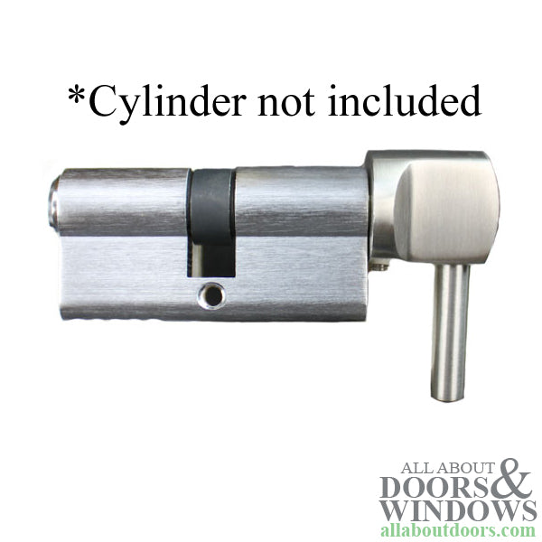 L-Knob only for Hoppe Non-Logo Stainless Steel Cylinder - L-Knob only for Hoppe Non-Logo Stainless Steel Cylinder