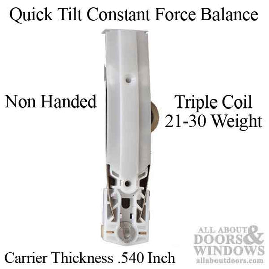 Quick Tilt Constant Force Balance .540 Carrier, Triple Coil