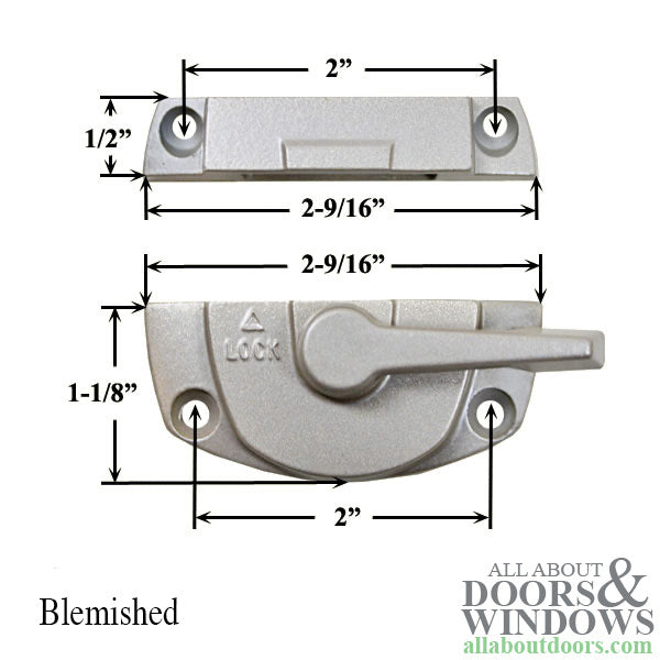 Andersen Estate Series Tilt-Wash Sash Lock - Gold Dust - Blemished - Andersen Estate Series Tilt-Wash Sash Lock - Gold Dust - Blemished
