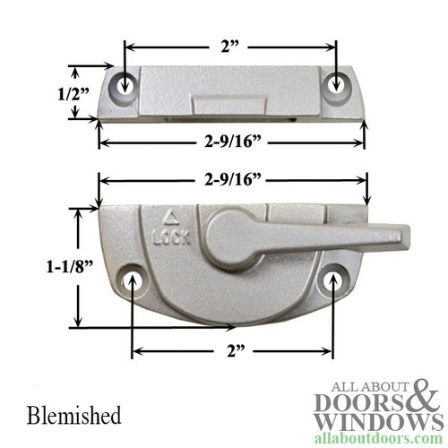 Andersen Estate Series Tilt-Wash Sash Lock - Gold Dust - Blemished - Andersen Estate Series Tilt-Wash Sash Lock - Gold Dust - Blemished