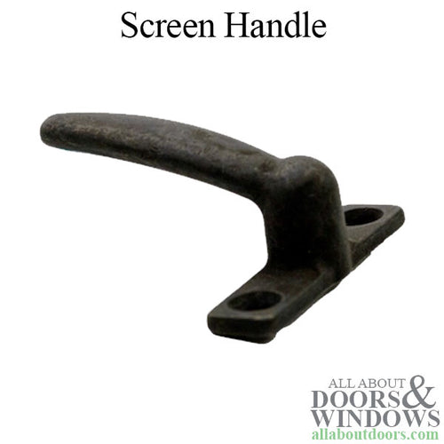 Stone River Bronze Screen Handle - Dark Bronze - Stone River Bronze Screen Handle - Dark Bronze