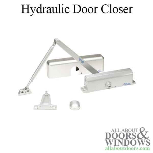 Hydraulic Grade 1 Tri-Packed Adjustable Streamline Door Closer - Choose Color - Hydraulic Grade 1 Tri-Packed Adjustable Streamline Door Closer - Choose Color