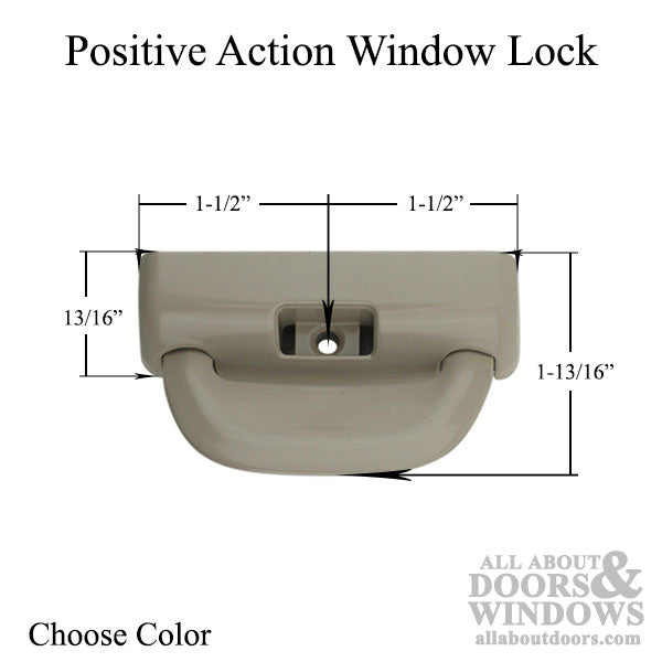 Milgard Positive Action Lock - Choose Color - Milgard Positive Action Lock - Choose Color