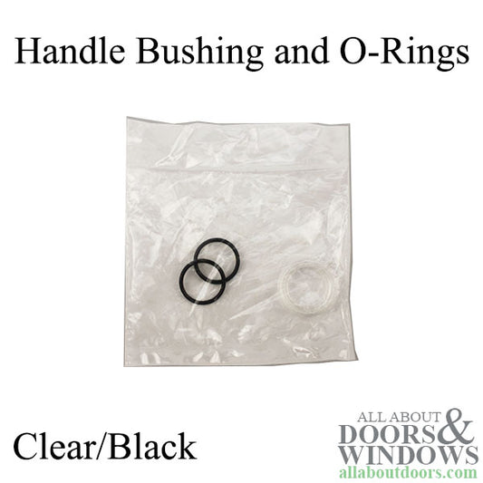 Hoppe Clear Plastic Handle Bushing and Buna Black Rubber O-Ring