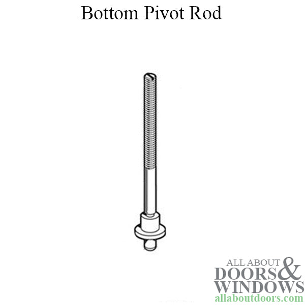 Pivot Rod, 5/16, Bottom Threaded - Pivot Rod, 5/16, Bottom Threaded