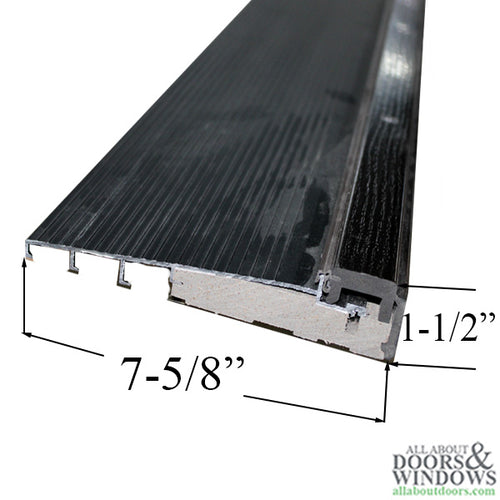 Therma Tru Threshold with Adjustable Dark Oak Cap for 6.562 Inch Wall Thickness - Therma Tru Threshold with Adjustable Dark Oak Cap for 6.562 Inch Wall Thickness