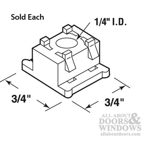 Alliance Pin Cap/Guide, H-Shape, Plastic - Sold Individually - Alliance Pin Cap/Guide, H-Shape, Plastic - Sold Individually