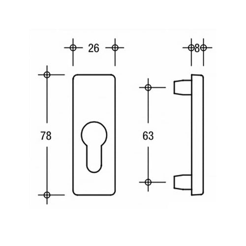 G-U/Ferco Outside Rosette - Silver - G-U/Ferco Outside Rosette - Silver