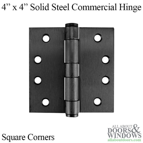 Solid Steel Commercial Door Hinges Square Corners 3 Pack Antique Nickel - Solid Steel Commercial Door Hinges Square Corners 3 Pack Antique Nickel