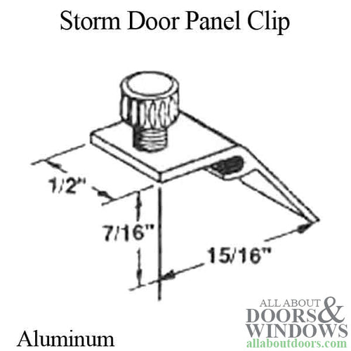 Storm Door Panel Clip with Thumb Turn 8 Pack - Storm Door Panel Clip with Thumb Turn 8 Pack