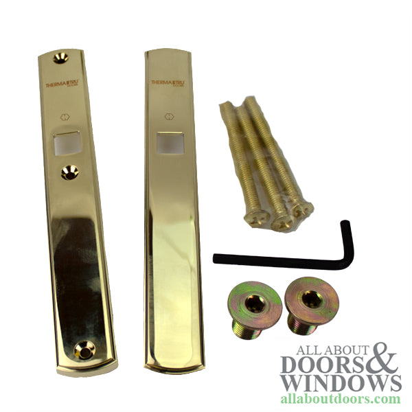 HOPPE Multipoint Lock Dummy Handle Set with Verona Lever Polished Brass - HOPPE Multipoint Lock Dummy Handle Set with Verona Lever Polished Brass