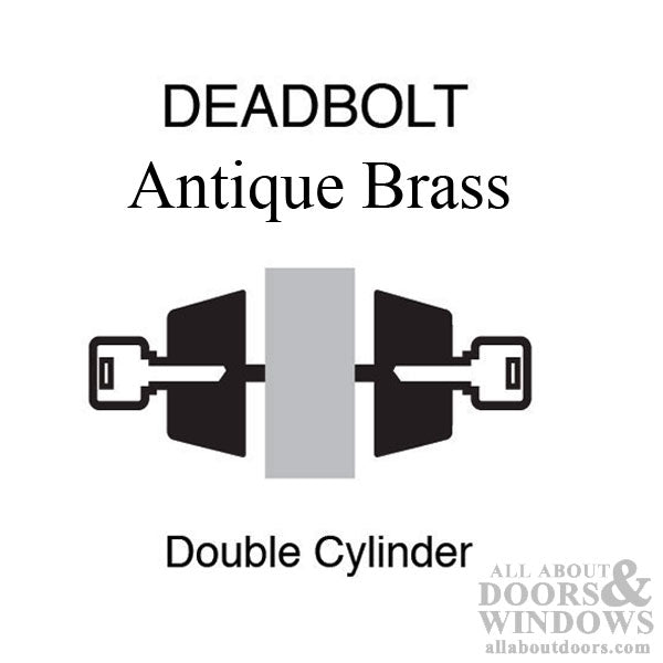 Dexter Old style 4109 Double cylinder Deadbolt 2-3/8 Latch - Dexter Old style 4109 Double cylinder Deadbolt 2-3/8 Latch