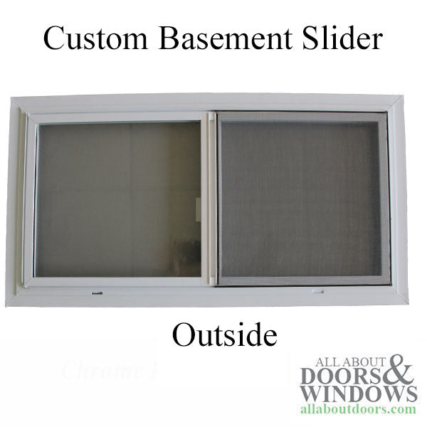 Columbia C580 Vinyl Sliding Basement Window w/ Exterior Fin - Columbia C580 Vinyl Sliding Basement Window w/ Exterior Fin