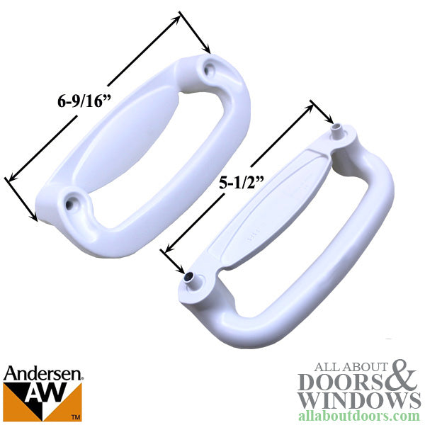 Andersen Perma‑Shield Sliding Door Interior Handle Tribeca White Finish - Andersen Perma‑Shield Sliding Door Interior Handle Tribeca White Finish