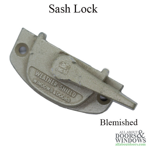 Sash Lock - Vinyl and Aluminum Sash Hardware, Diecast - Gold-BLEMISHED - Sash Lock - Vinyl and Aluminum Sash Hardware, Diecast - Gold-BLEMISHED