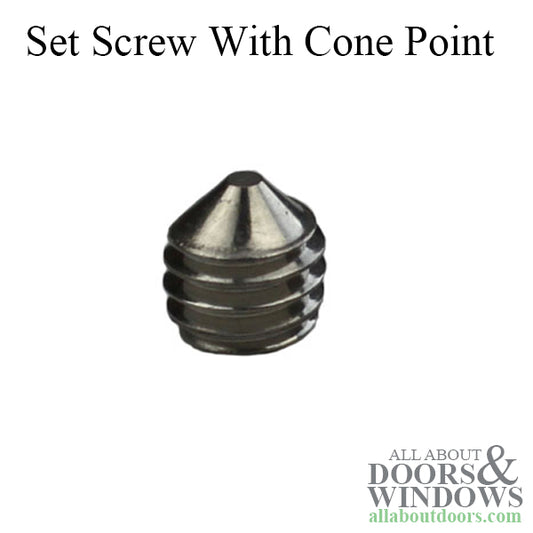 Stainless Steel Hexagon Socket Set Screw M6 x 6mm With Cone Point