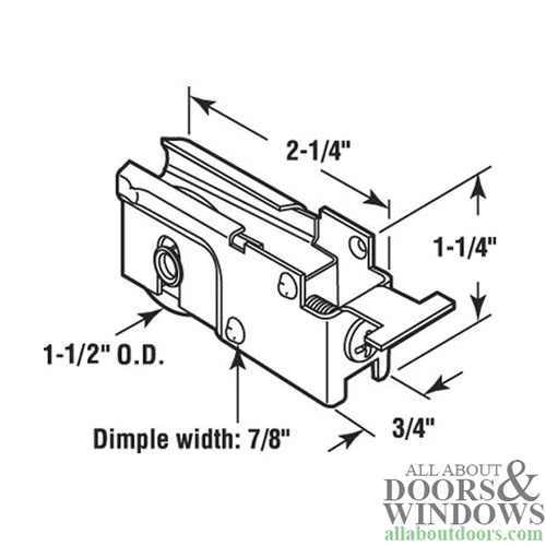 Sliding Door Roller With Steel T Tab Housing and Steel Wheel - Sliding Door Roller With Steel T Tab Housing and Steel Wheel