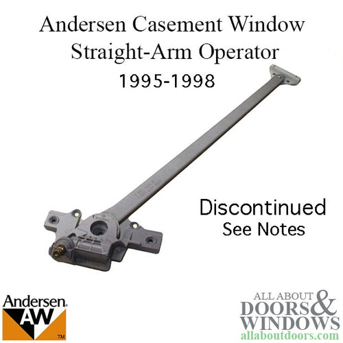 Andersen Straight Arm Operator, 1995-98 Enhanced, Right - Discontinued - Andersen Straight Arm Operator, 1995-98 Enhanced, Right - Discontinued