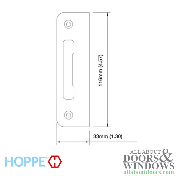 Strike Plate, PT0002N, Flat Tongue 1.30 x 4.57 - Oil Rubbed Brass - Strike Plate, PT0002N, Flat Tongue 1.30 x 4.57 - Oil Rubbed Brass