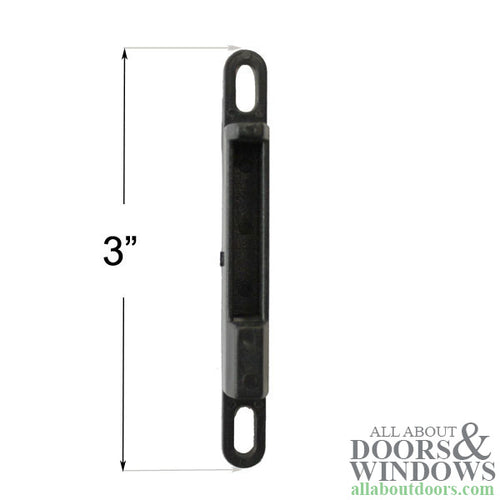 Resiver Screen Door Keeper/Strike - Black - Resiver Screen Door Keeper/Strike - Black