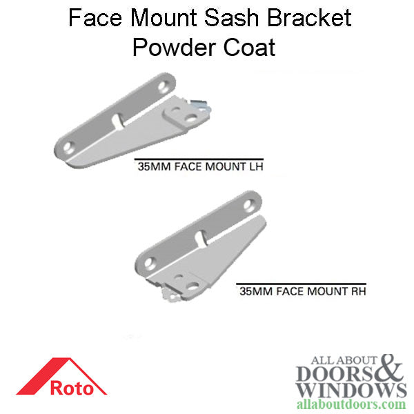 Roto Sash Bracket Assembly 35mm Face mount, Left Hand - Roto Sash Bracket Assembly 35mm Face mount, Left Hand