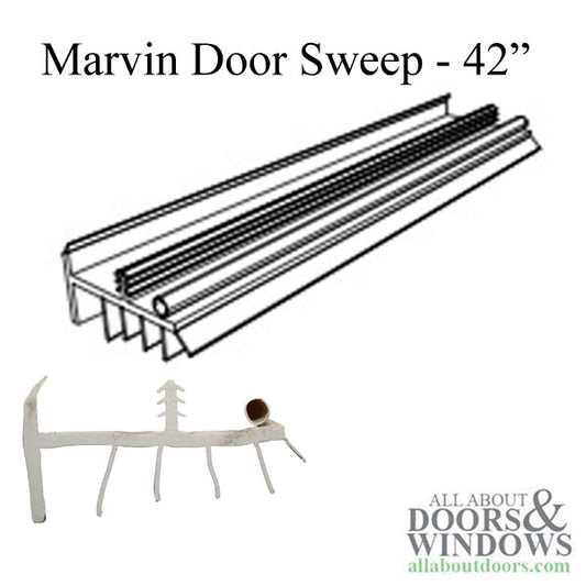 Marvin Door Sweep, Bottom Seal -  Weatherstrip V302 - Beige