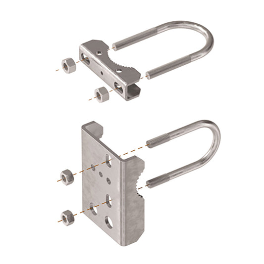 Galvanized Locinox Bracket to Mount Samson-2 to Chain Link Fence - Choose Size