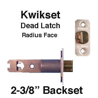 Discontinued - Kwikset Deadlatch, 2-3/8 Square Face, Entry Door - Brass - Discontinued - Kwikset Deadlatch, 2-3/8 Square Face, Entry Door - Brass