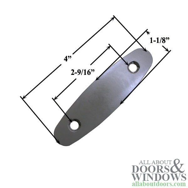 Andersen Gliding Door Trim Plate, Tribeca Style - Stone - Andersen Gliding Door Trim Plate, Tribeca Style - Stone