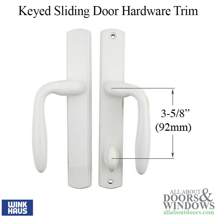 Botticelli Keyed Entry, Winkhaus Sliding Door Hardware Trim - Botticelli Keyed Entry, Winkhaus Sliding Door Hardware Trim