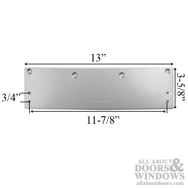 Drop Plate, 13 x 3-5/8 Mounting Plate for Commercial Door Closer - Drop Plate, 13 x 3-5/8 Mounting Plate for Commercial Door Closer