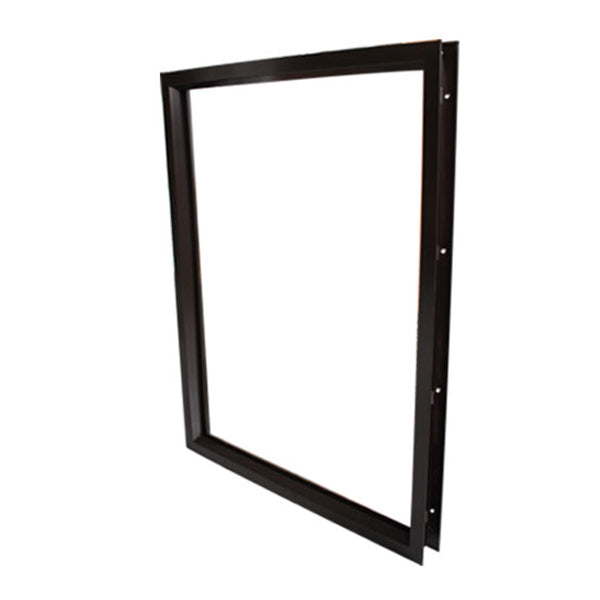 Commercial Door Lite Frame Low Profile Metal Frame 24 Inch x 32 Inch Dark Bronze - Commercial Door Lite Frame Low Profile Metal Frame 24 Inch x 32 Inch Dark Bronze