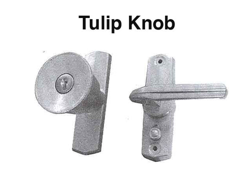 Storm Door Tulip Shaped Keyed Handle Set 3 Inch Hole Spacing - Storm Door Tulip Shaped Keyed Handle Set 3 Inch Hole Spacing