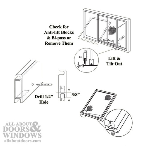 1 Inch Bottom Mount Nylon Roller for Sliding Screen Door - 1 Inch Bottom Mount Nylon Roller for Sliding Screen Door