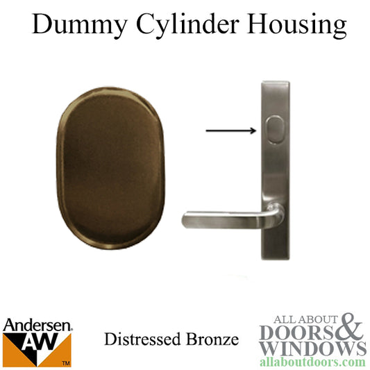 Andersen Dummy Cylinder Housing - Distressed Bronze