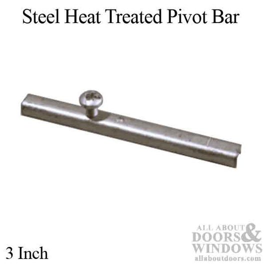 Pivot Bar 3"  with 8 x 3/8" screw, heated treated steel