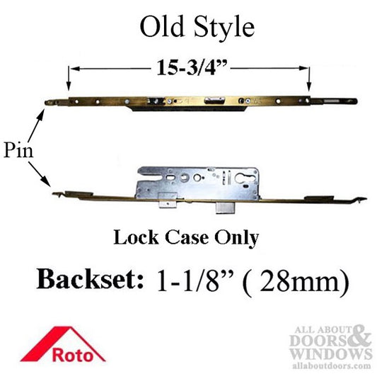 Roto Multipoint Lock Gear Box only, 28/92 Backset; Old Style 15-3/4" Faceplate  - Replacement