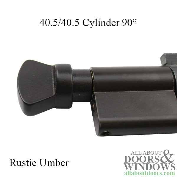 40.5/40.5 Euro Profile Full Cylinder with 90° V-knob, 2-1/4