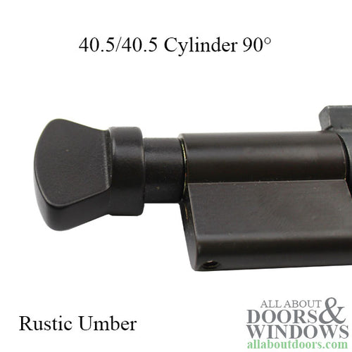 40.5/40.5 Euro Profile Full Cylinder with 90° V-knob, 2-1/4