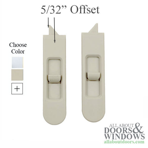 Double and Single Hung Tilt Window Finger Latches, Left and Right Pair - Double and Single Hung Tilt Window Finger Latches, Left and Right Pair