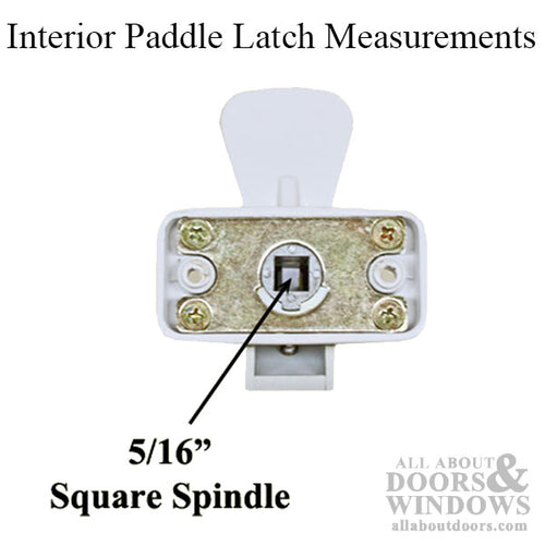 Interior Paddle Latch Handle, 5/16 Inch Spindle #556 Paddle Latch Hardware - Choose Color - Interior Paddle Latch Handle, 5/16 Inch Spindle #556 Paddle Latch Hardware - Choose Color