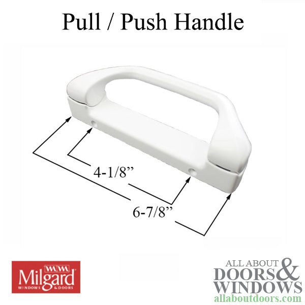 Milgard Interior Pull / Push Handle for sliding patio doors - Choose Color - Milgard Interior Pull / Push Handle for sliding patio doors - Choose Color